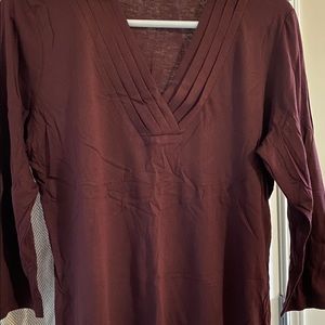 Talbots Womens V- Neck Top